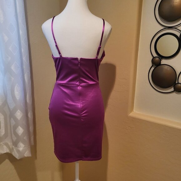 Thirty Thirty Dress | Purple Low Cut Corset Style Party Dress Size Small/NWT - Picture 8 of 11